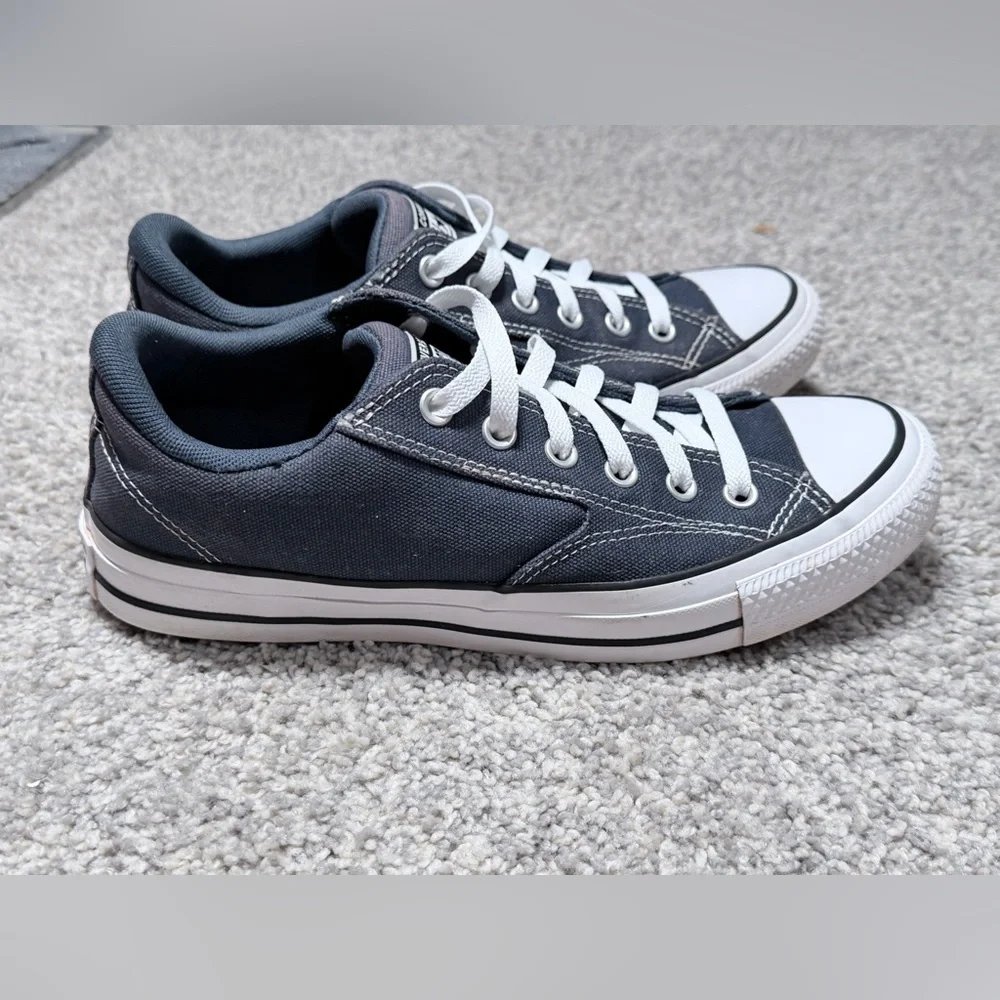 Converse All Star Low Top Sneakers Gray Canvas Lace Up Men’s 9 Women’s 11 - Picture 1 of 10